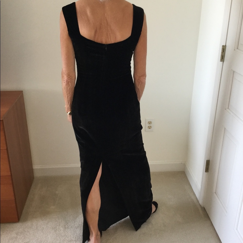 Stunning Velvet Evening Gown by Ron et Normand Additional photos and info